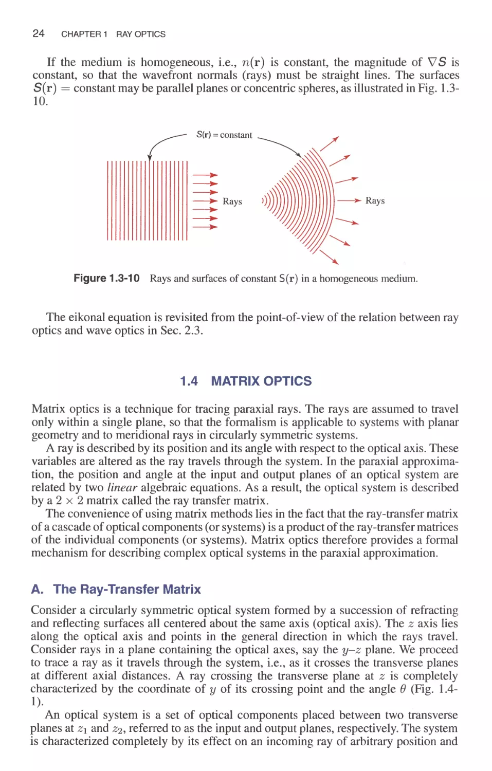 1.4 Matrix Optics