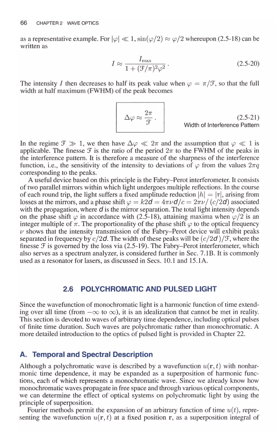 2.6 Polychromatic and Pulsed Light