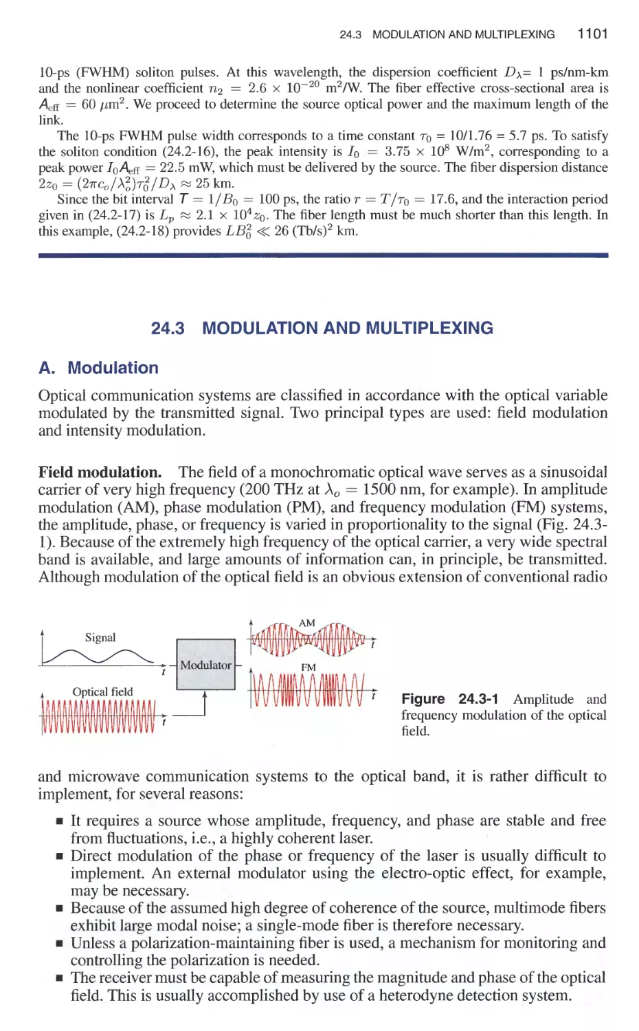 24.3 Modulation and Multiplexing