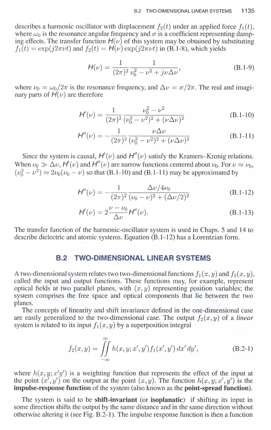 B.2 Two-Dimensional Linear Systems