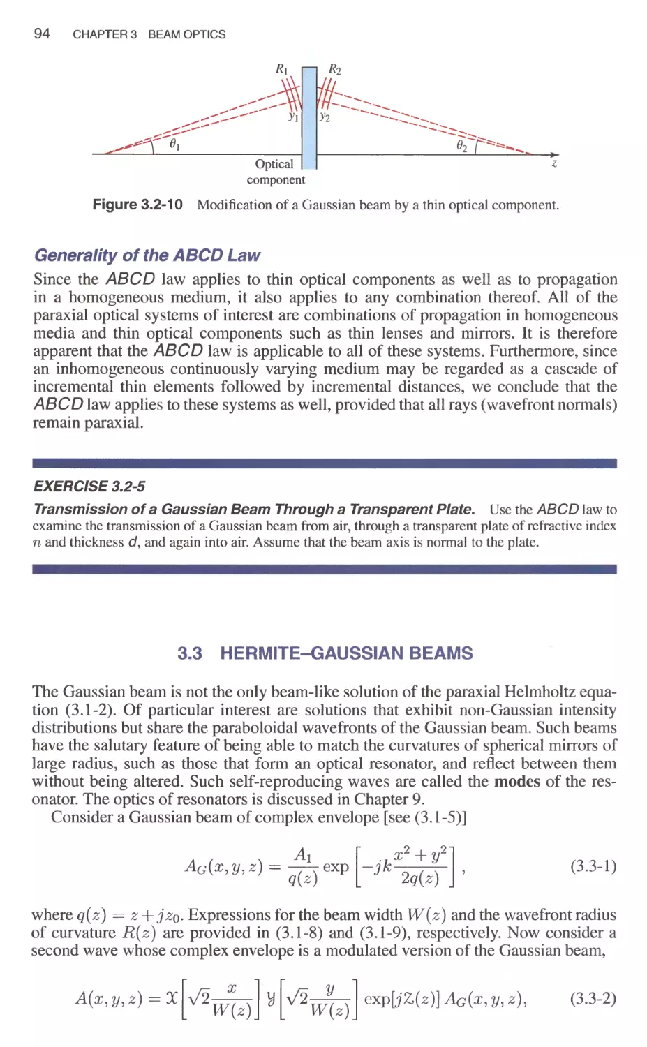 3.3 Hermite-Gaussian Beams