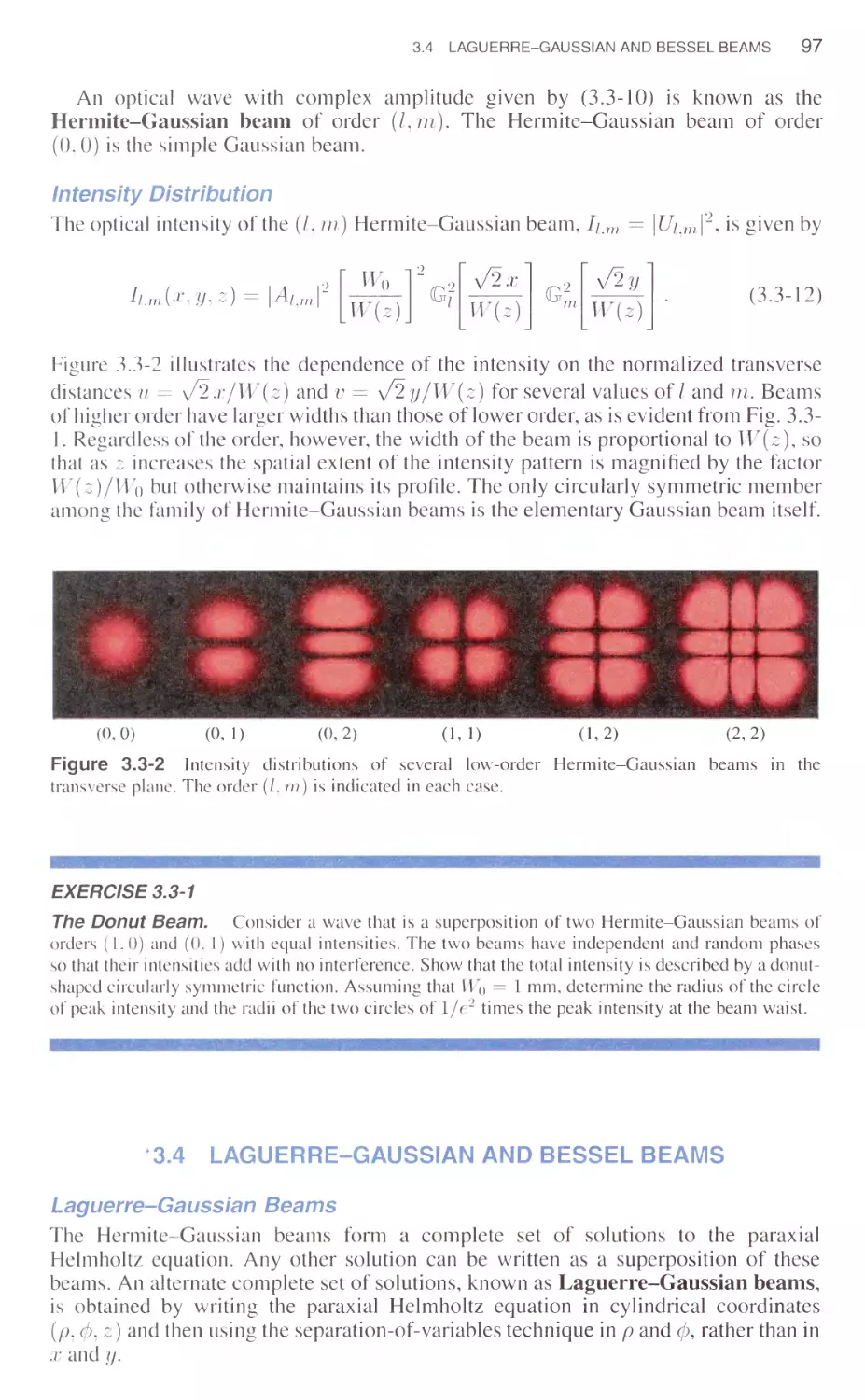 *3.4 Laguerre-Gaussian and Bessel Beams