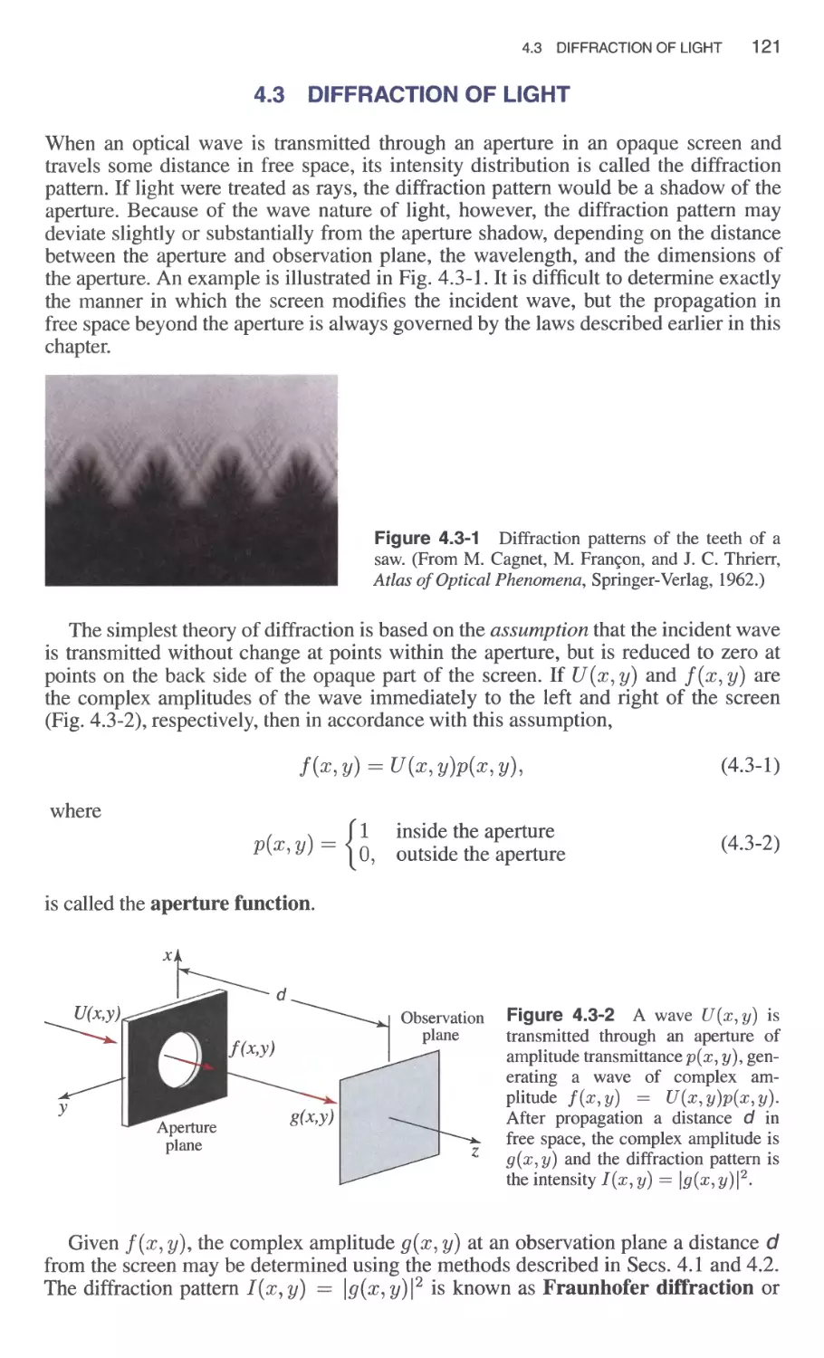 4.3 Diffraction of Light