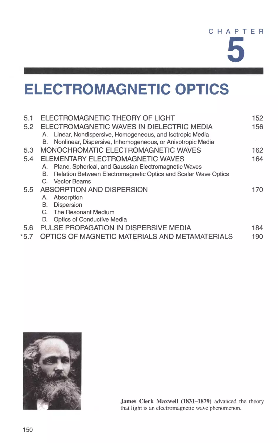 5 ELECTROMAGNETIC OPTICS