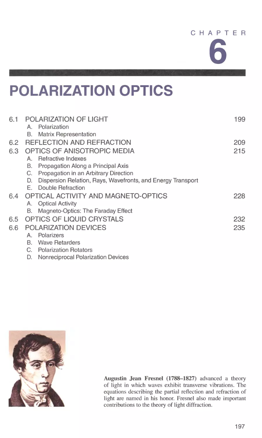 6 POLARIZATION OPTICS