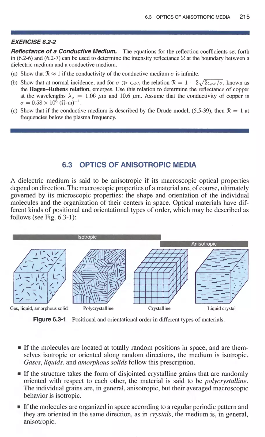 6.3 Optics of Anisotropic Media