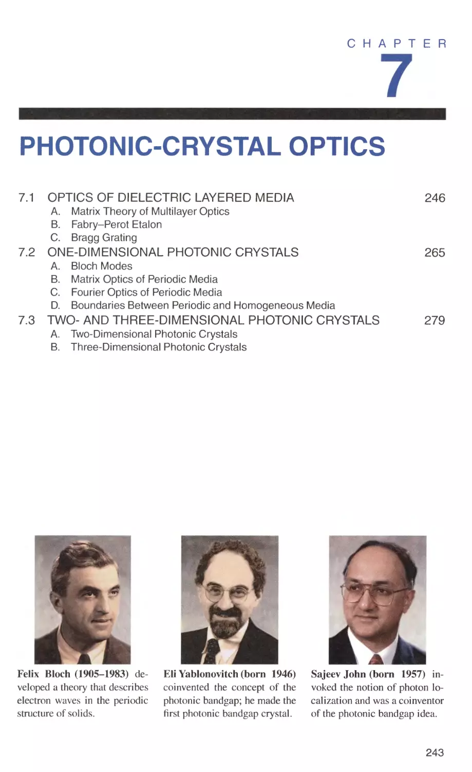 7 PHOTONIC-CRYSTAL OPTICS