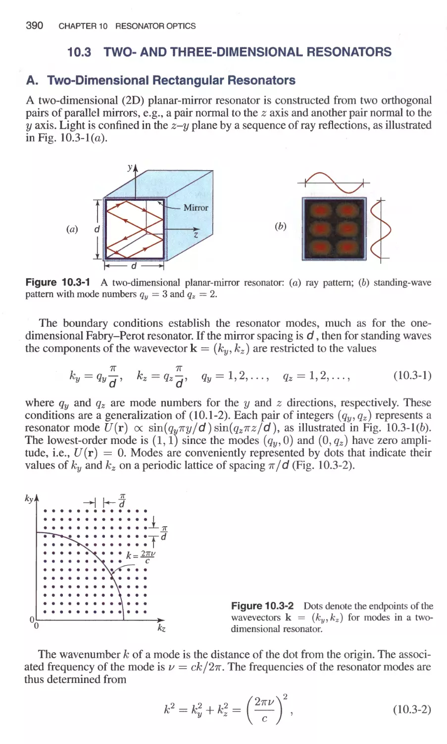 10.3 Two- and Three-Dimensional Resonators