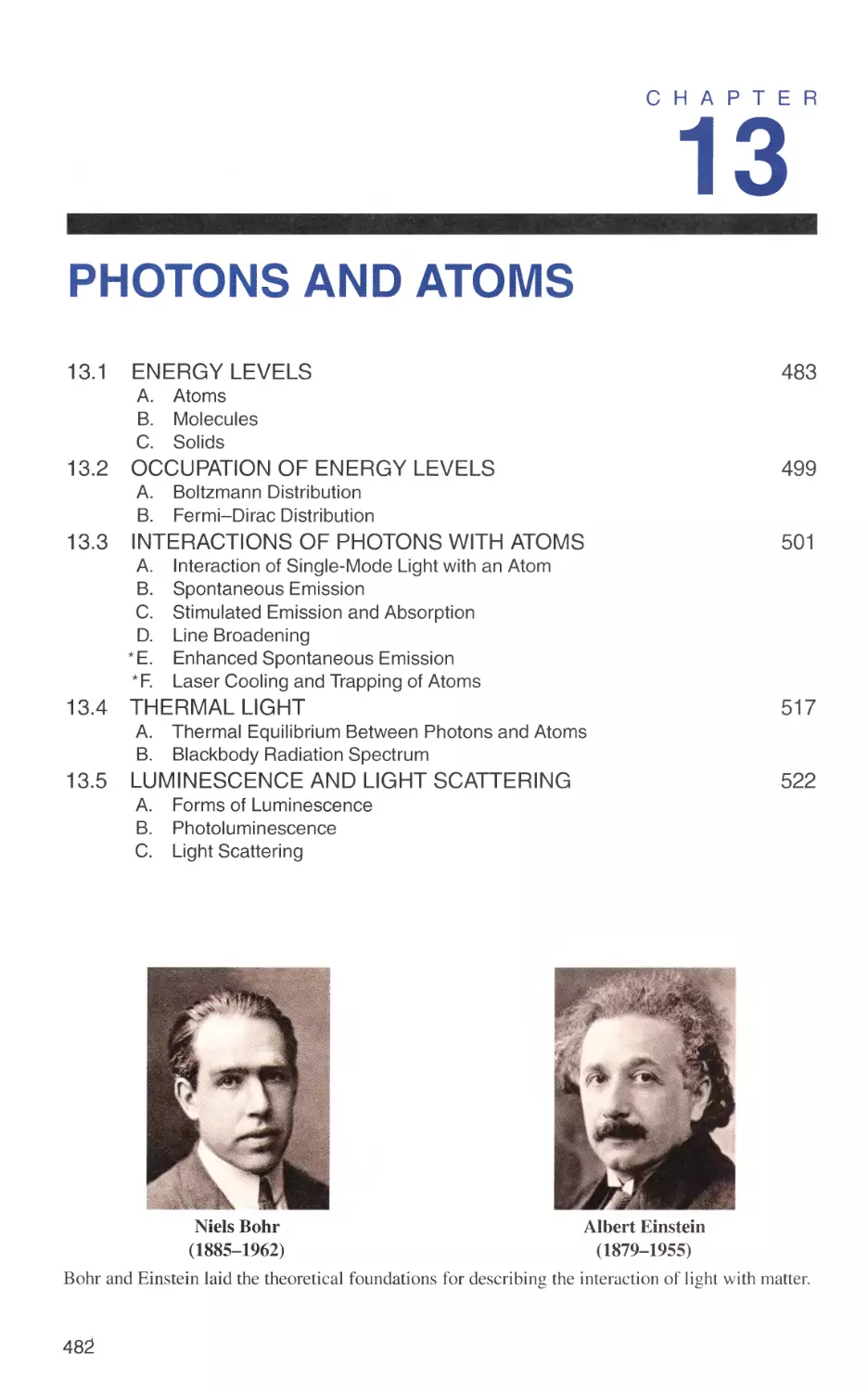 13 PHOTONS AND ATOMS