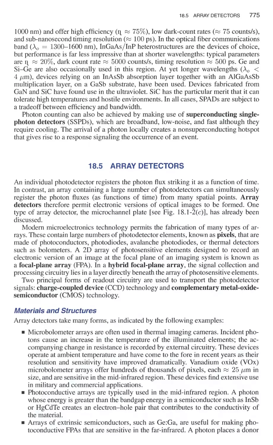 18.5 Array Detectors