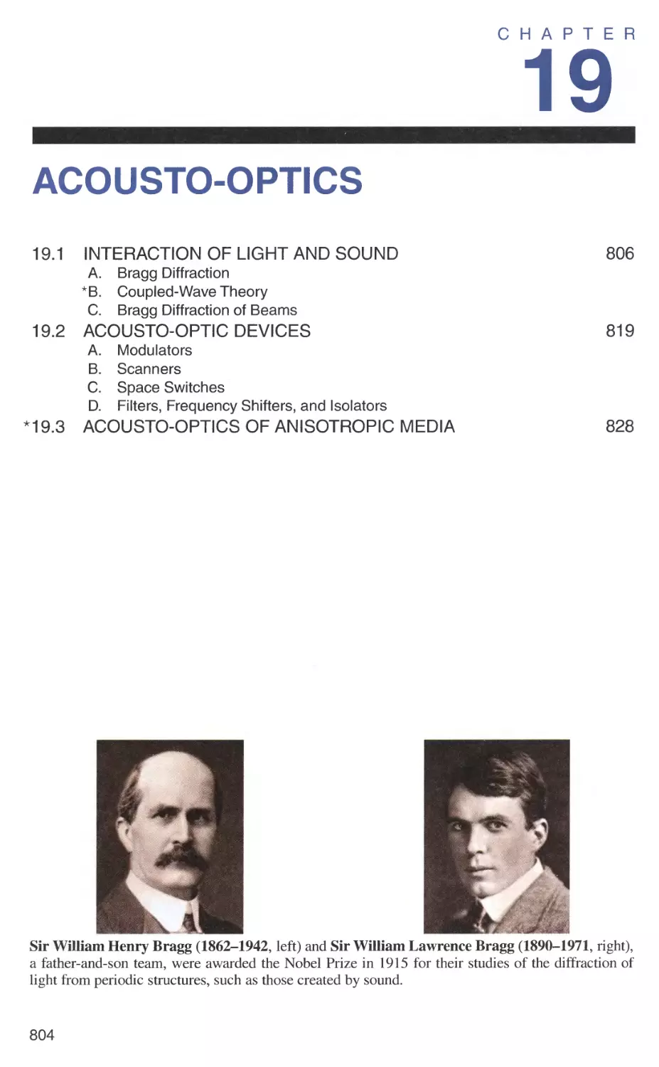 19 ACOUSTO-OPTICS