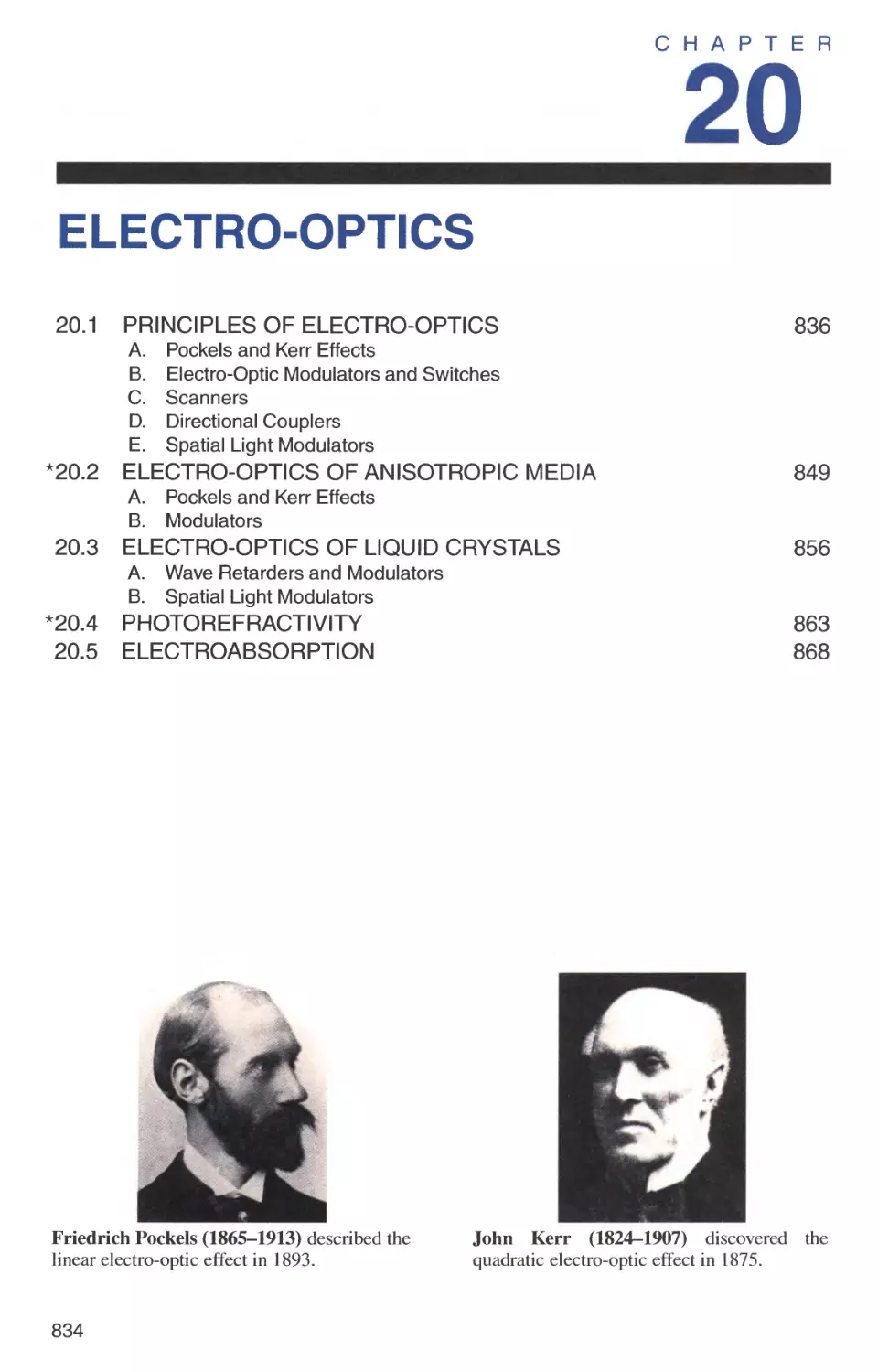 20 ELECTRO-OPTICS