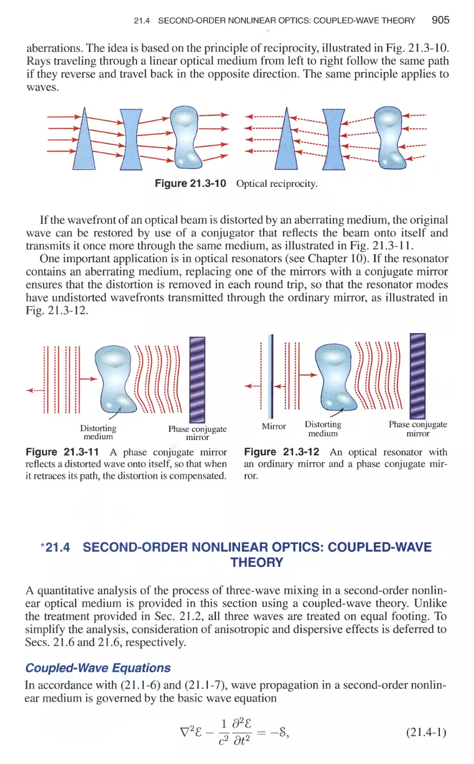 *21.4 Second-Order Nonlinear Optics: Coupled-Wave Theory