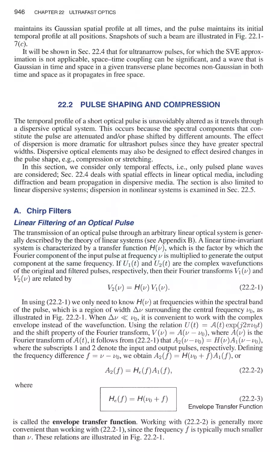 22.2 Pulse Shaping and Compression