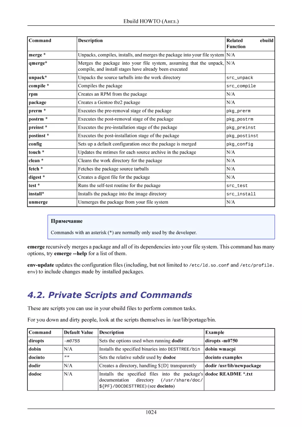 Private Scripts and Commands