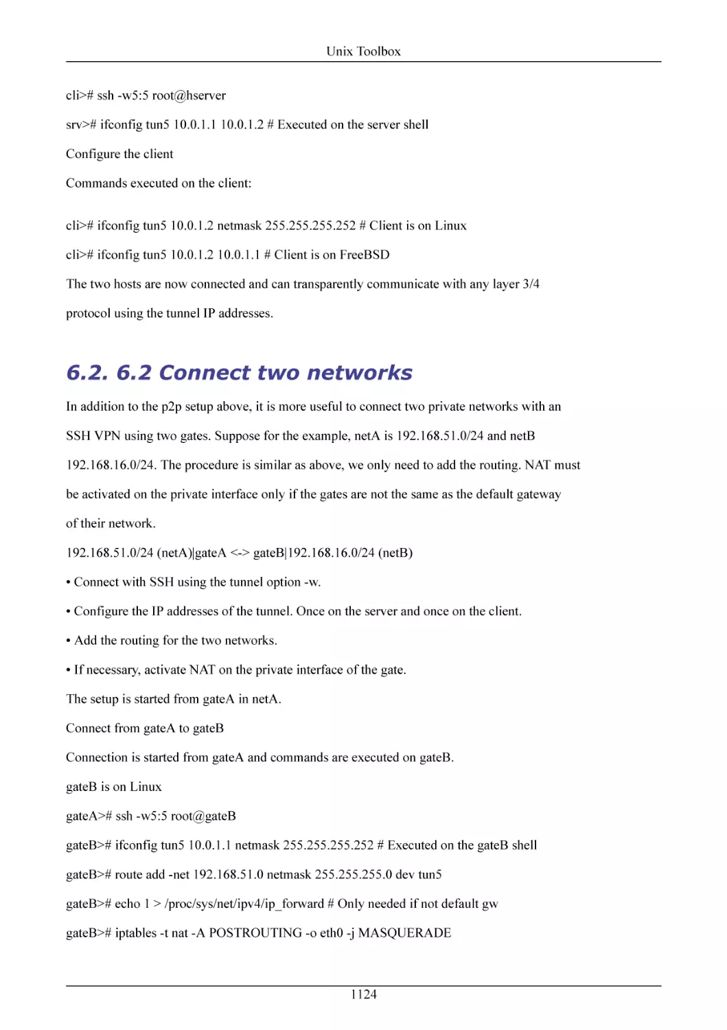 6.2 Connect two networks