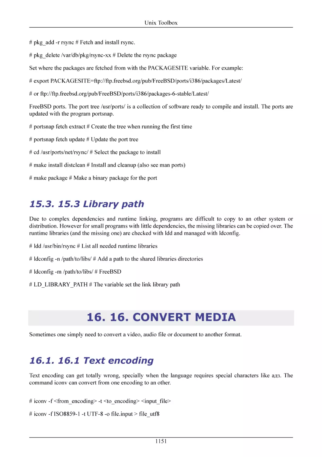 15.3 Library path
16. CONVERT MEDIA
16.1 Text encoding