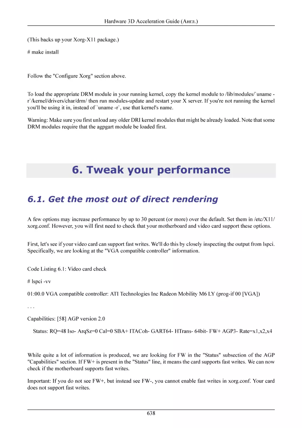 Tweak your performance
Get the most out of direct rendering