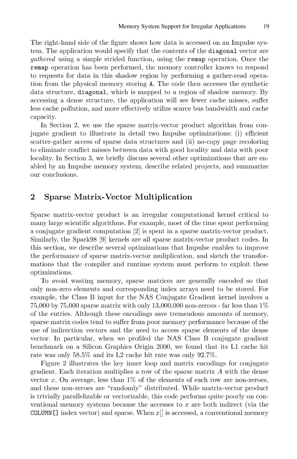 Sparse Matrix-Vector Multiplication