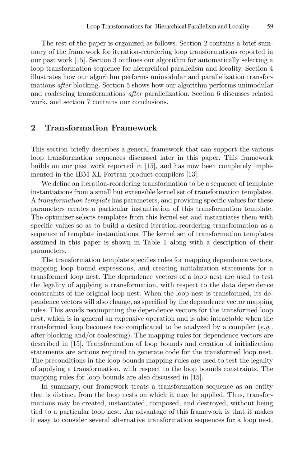 Transformation Framework