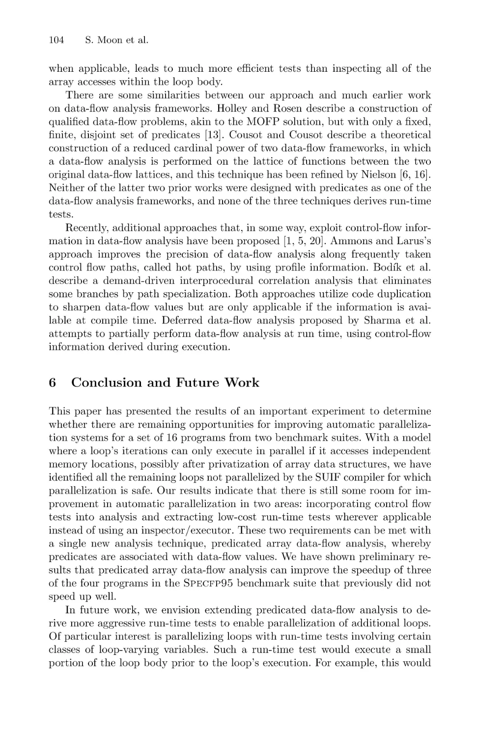 Conclusion and Future Work