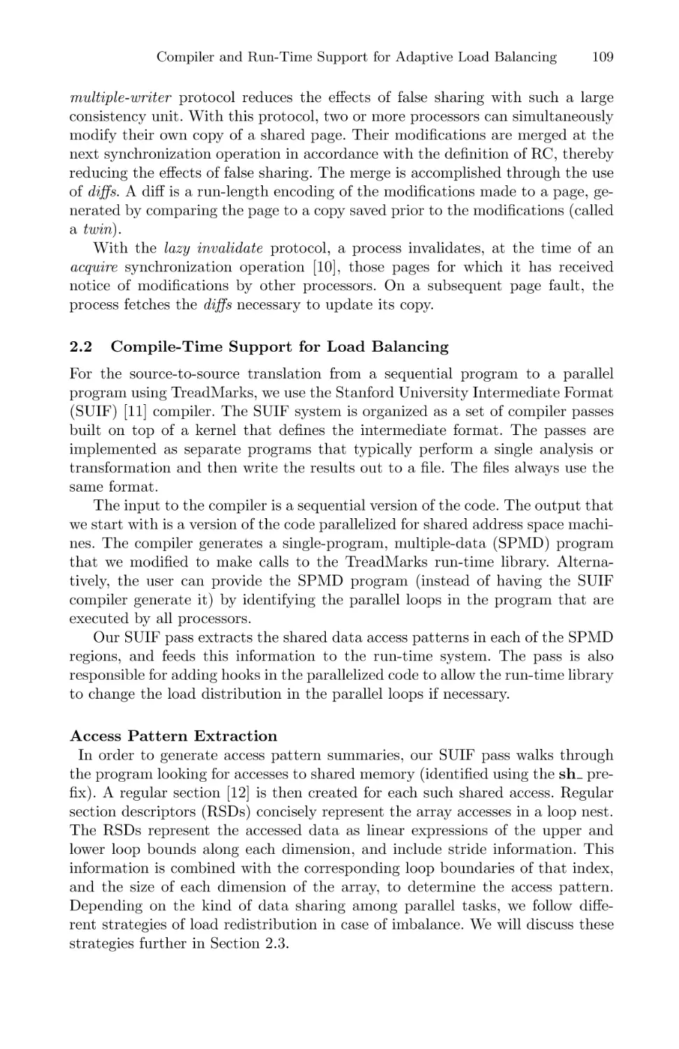 Compile-Time Support for Load Balancing