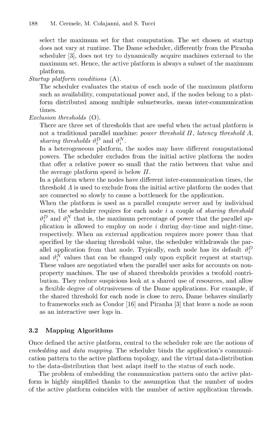 Mapping Algorithms