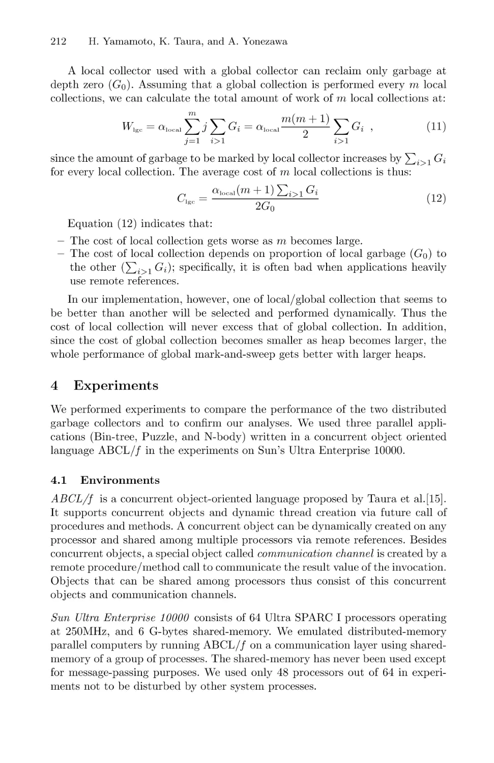 Experiments
Environments