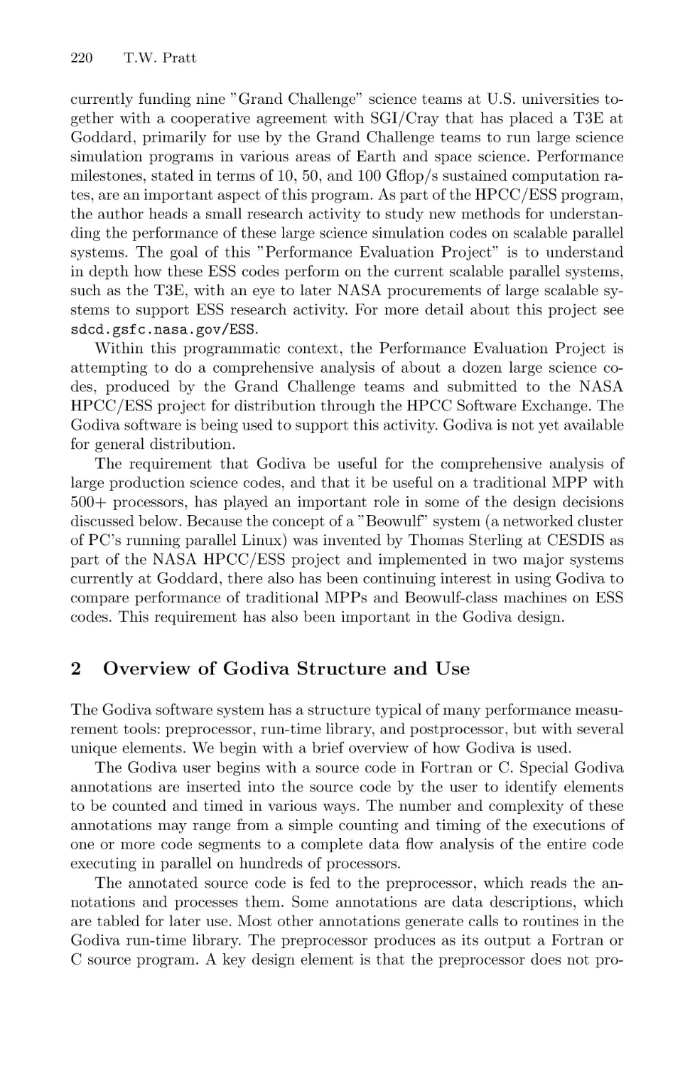 Overview of Godiva Structure and Use