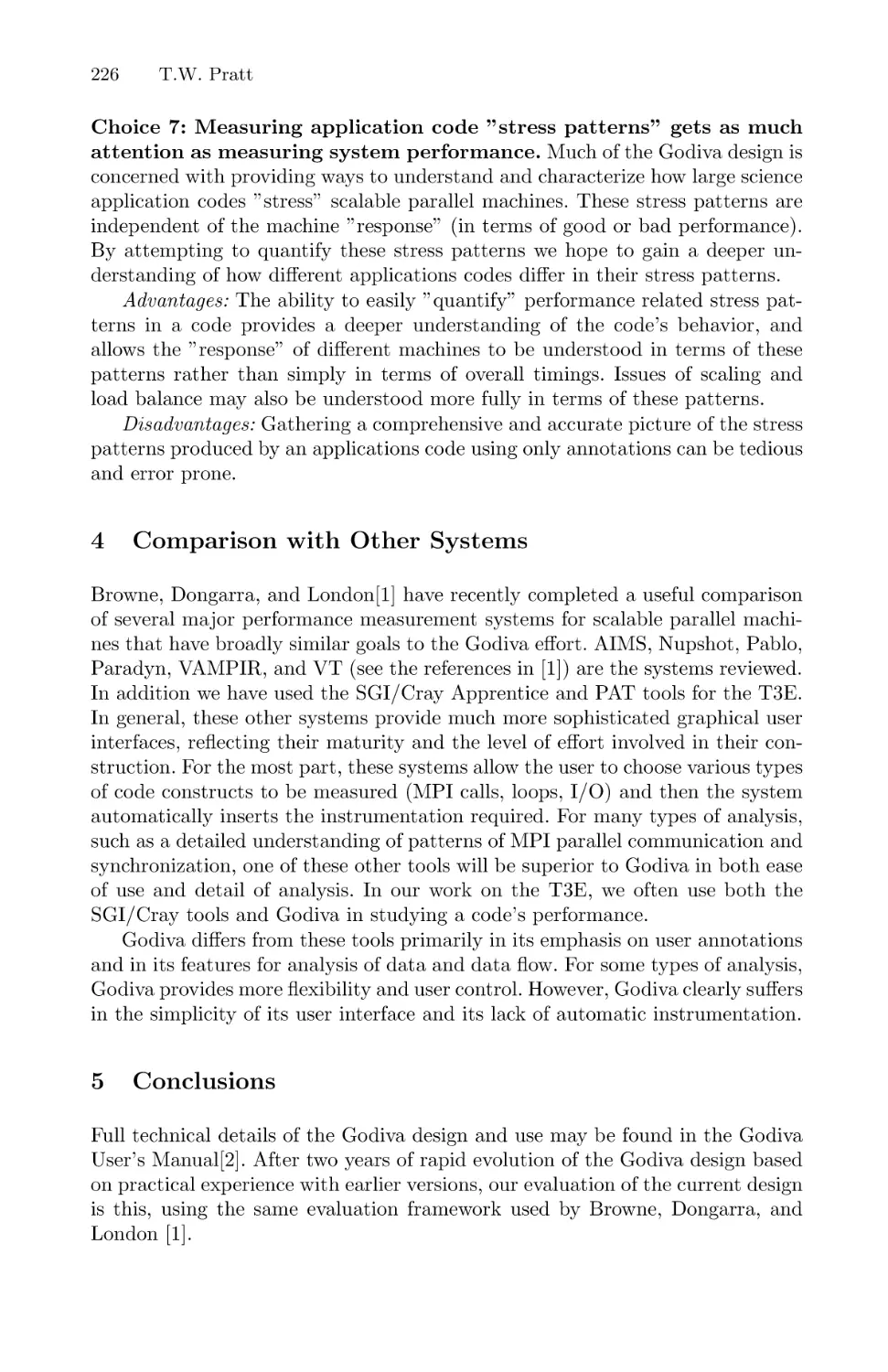 Comparison with Other Systems
Conclusions