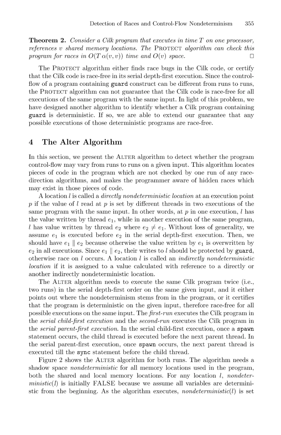 The Alter Algorithm