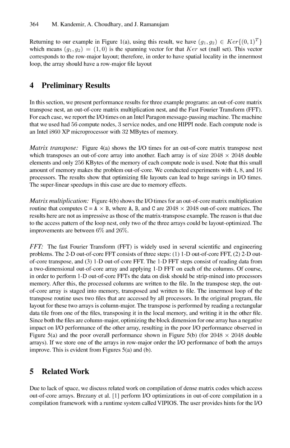 Preliminary Results
Related Work