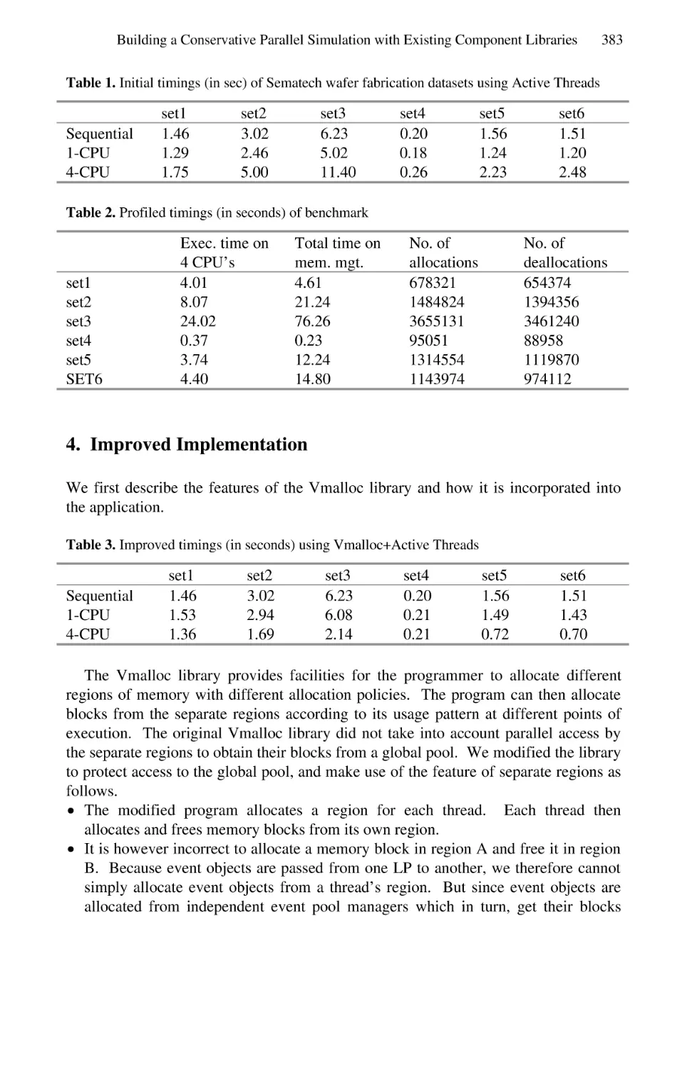 4.  Improved Implementation