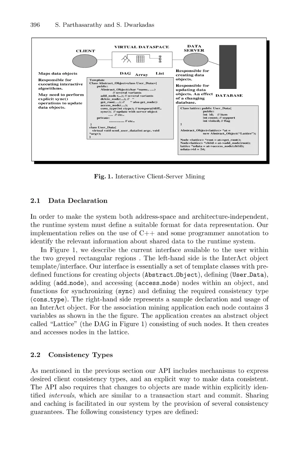 Data Declaration
Consistency Types