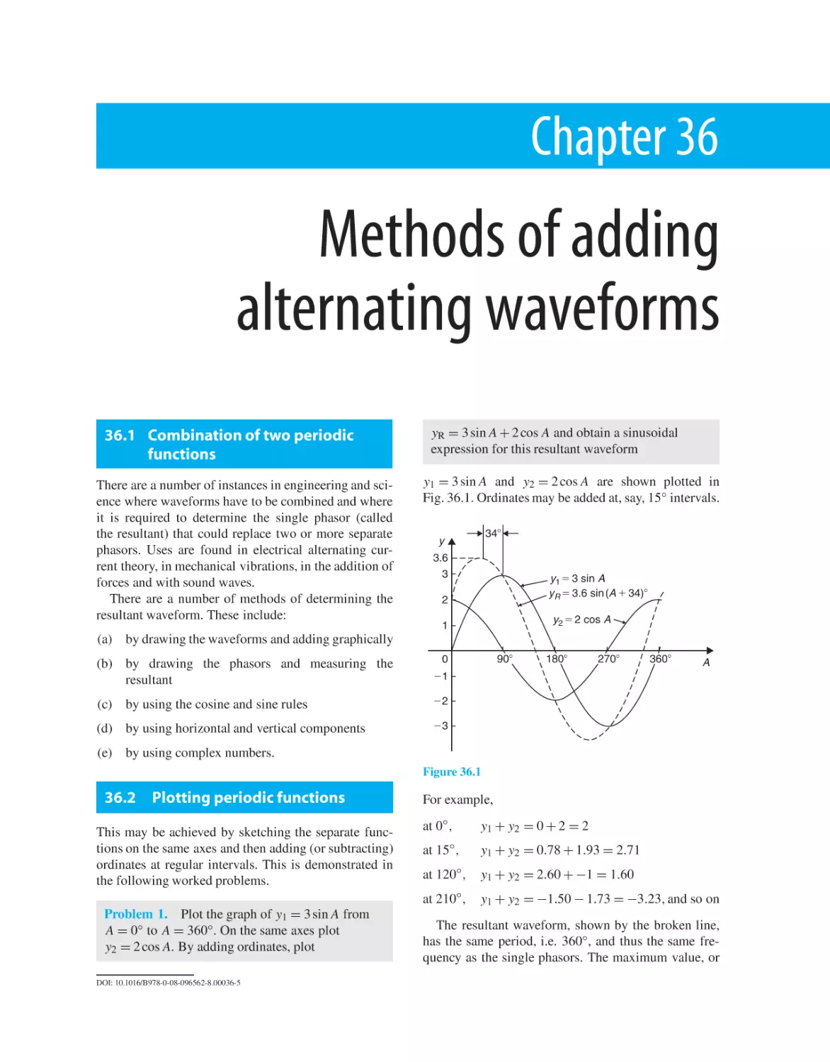 Chapter 36. Methods of adding alternating waveforms
36.1 Combination of two periodic functions
36.2 Plotting periodic functions
