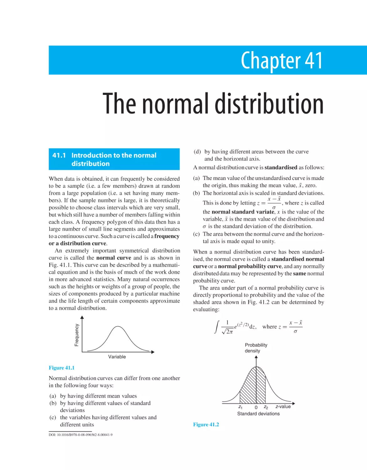 Chapter 41. The normal distribution
41.1 Introduction to the normal distribution