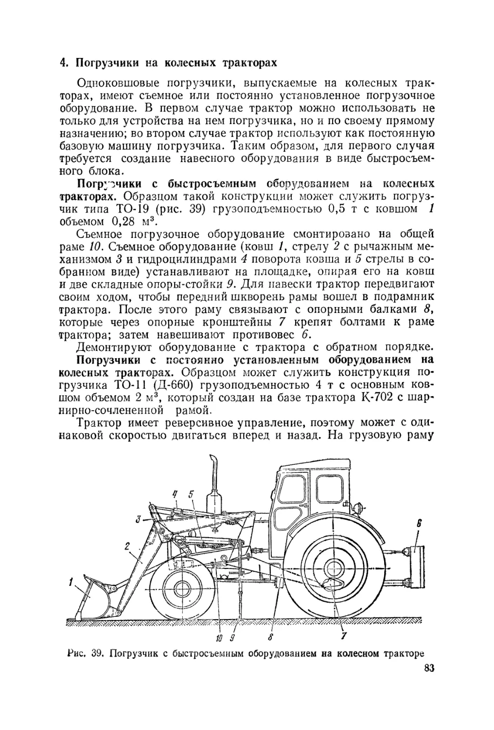 4. Погрузчики на колесных тракторах