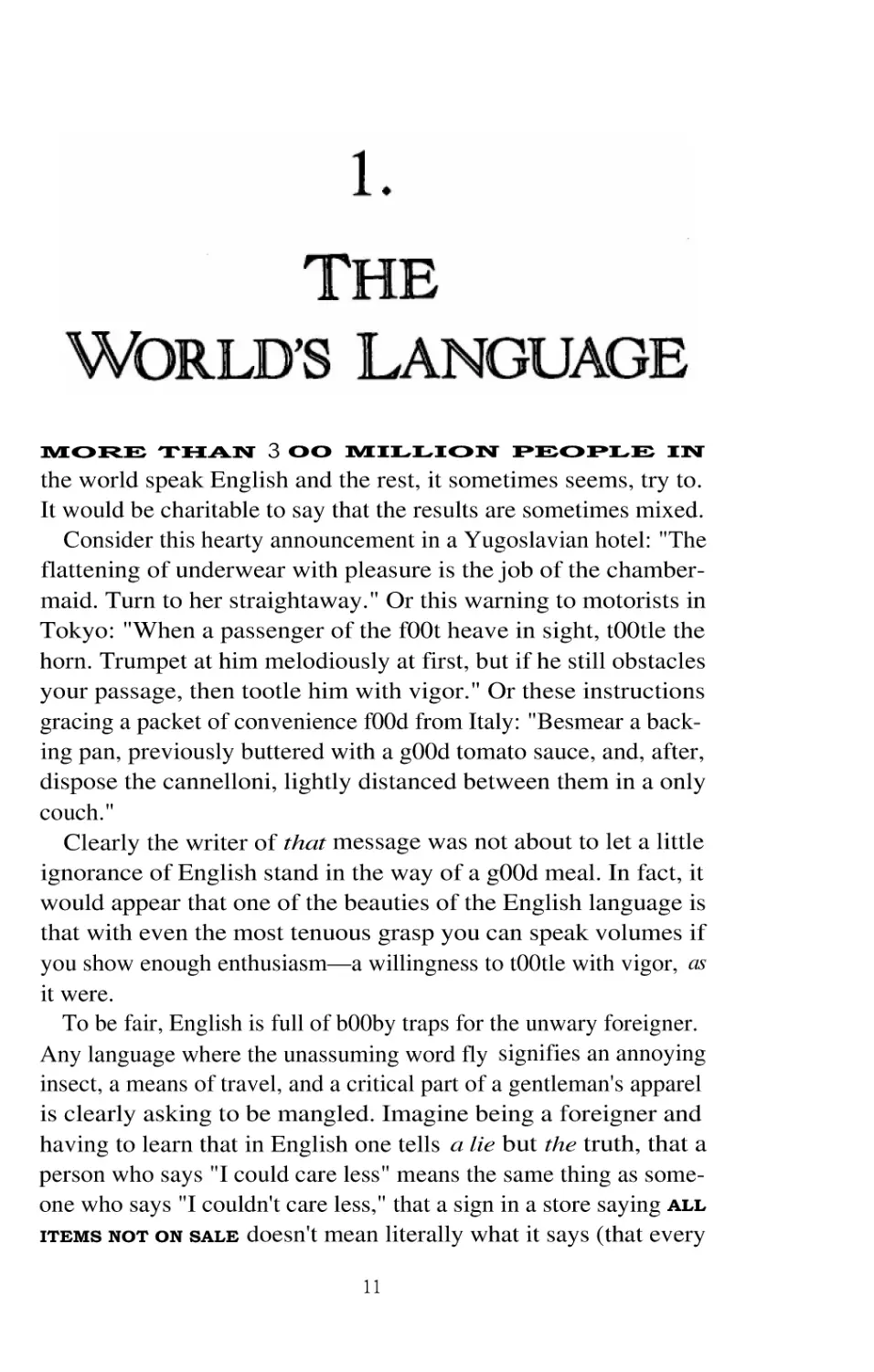 The World's A Language