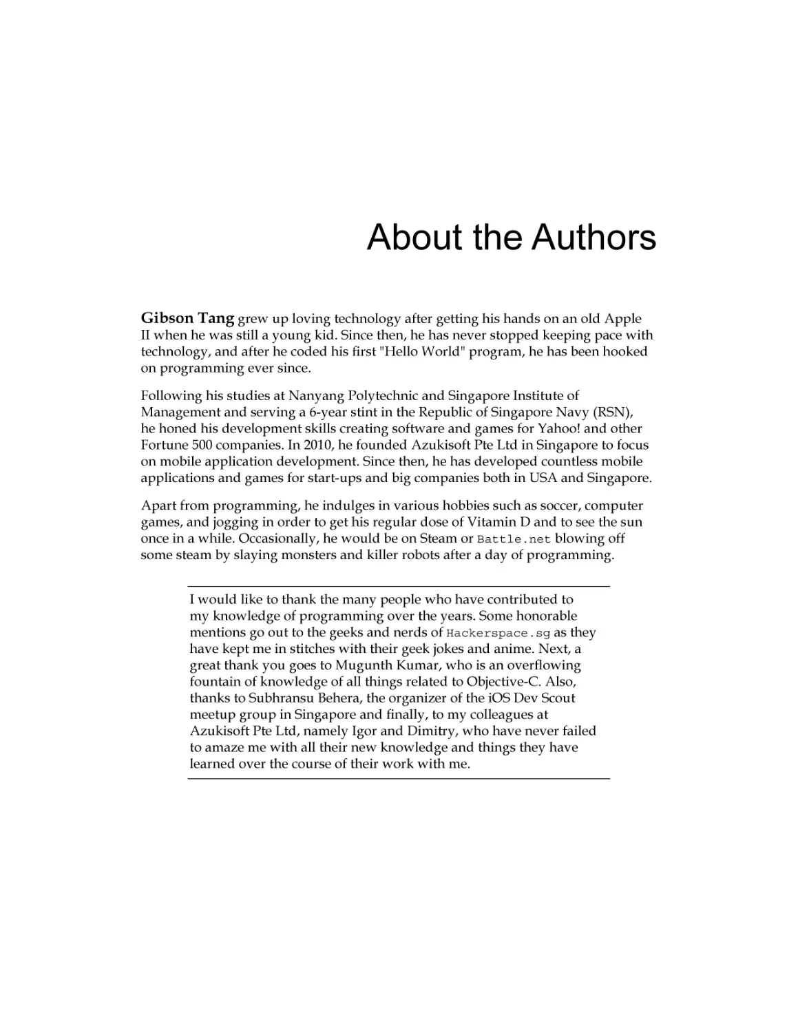 About the Authors