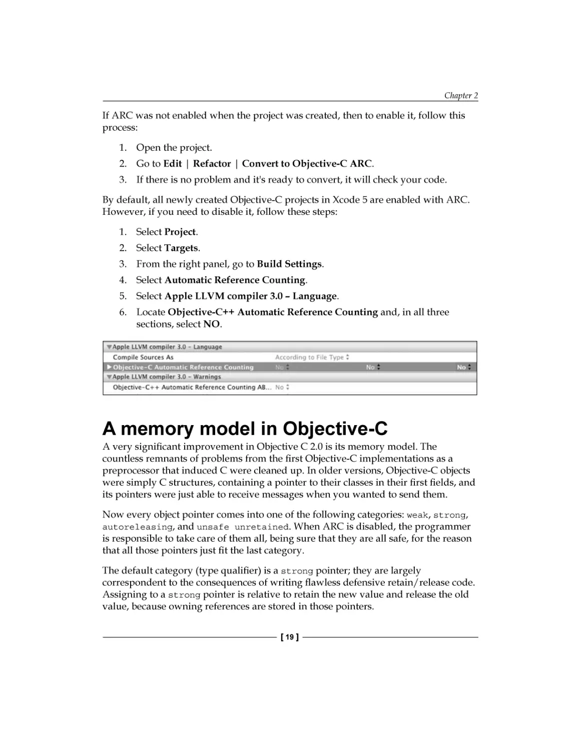 A memory model in Objective-C