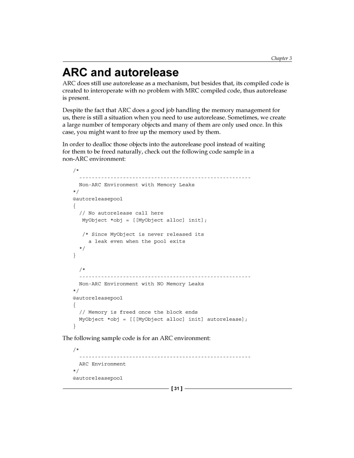 ARC and autorelease