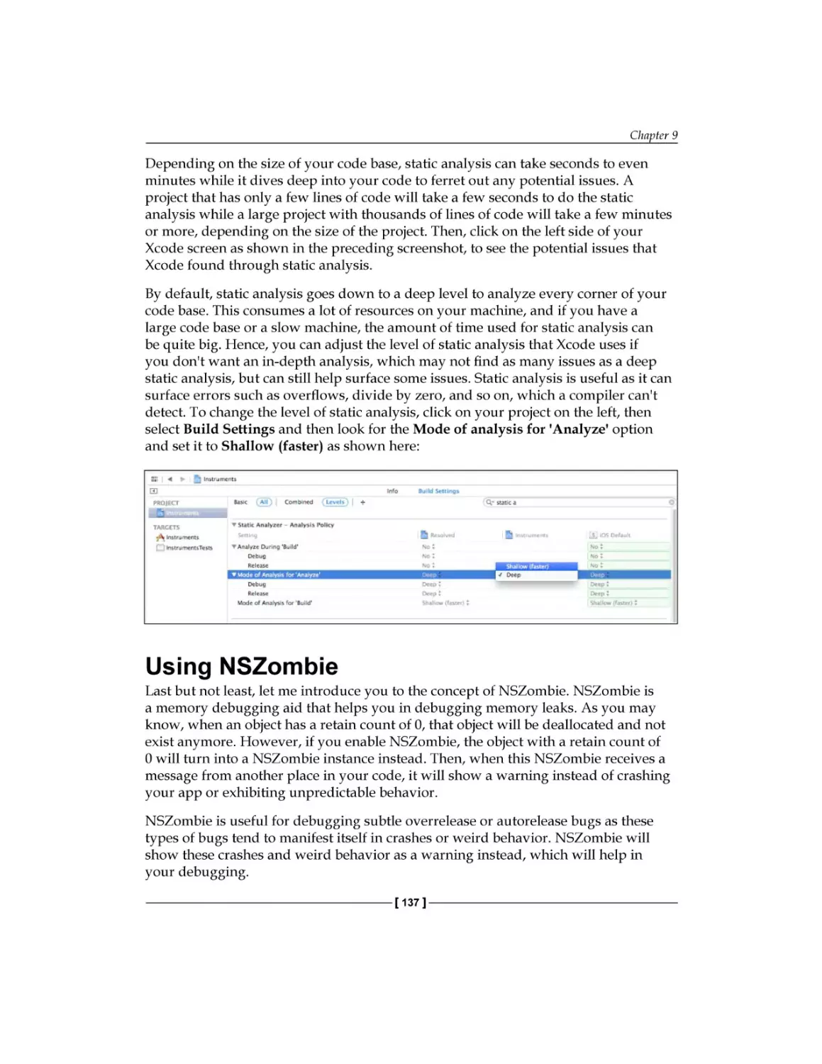 Using NSZombie