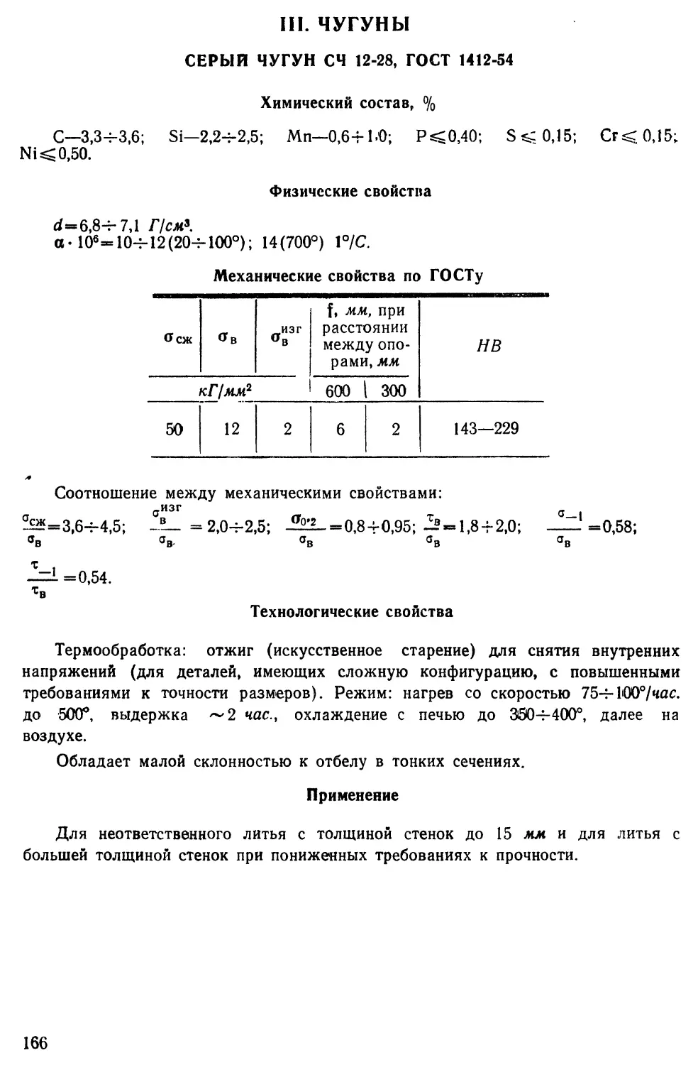 III. Чугуны