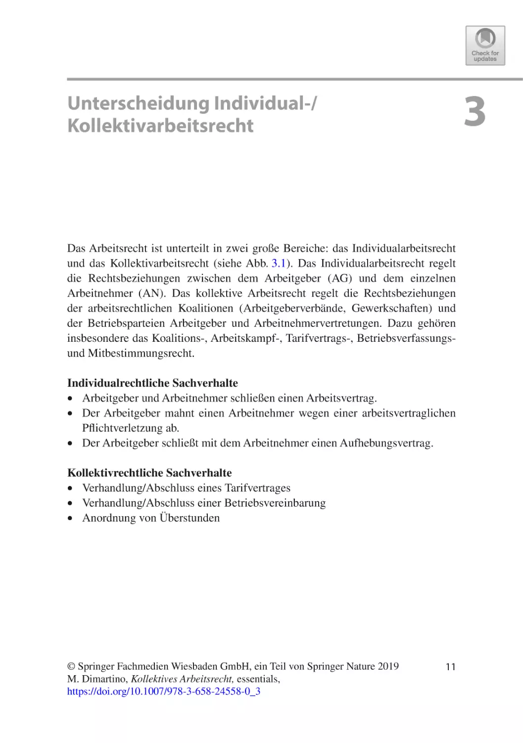 3 Unterscheidung Individual-/Kollektivarbeitsrecht