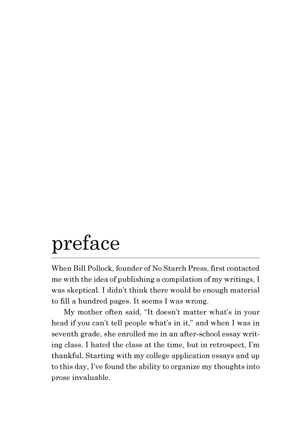 preface