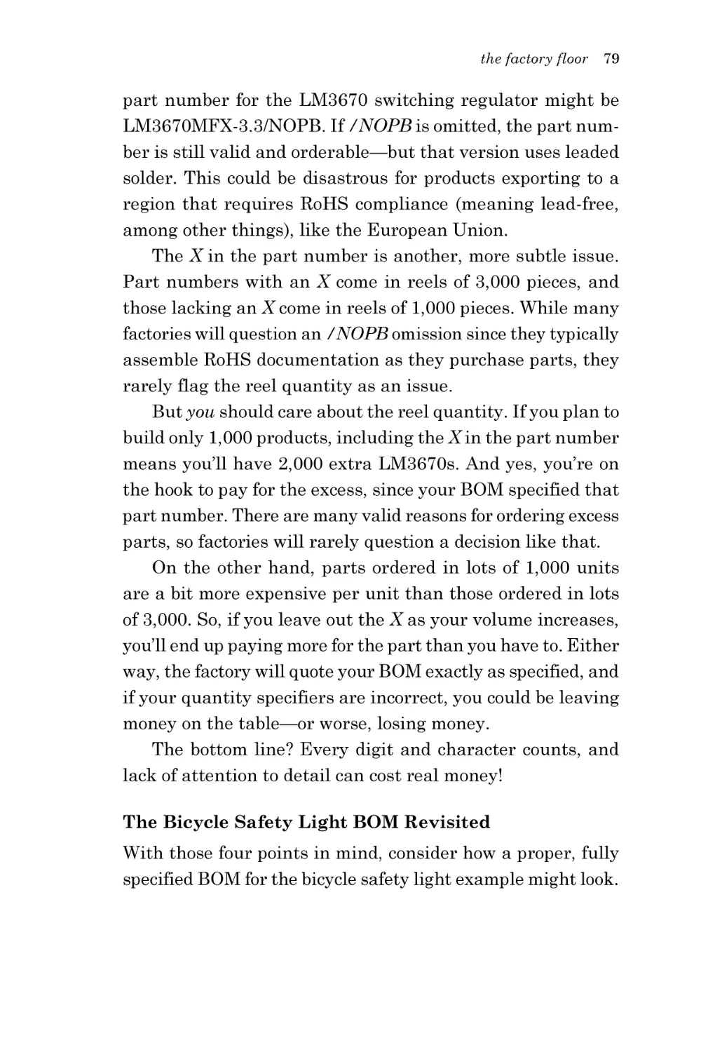 The Bicycle Safety Light BOM Revisited