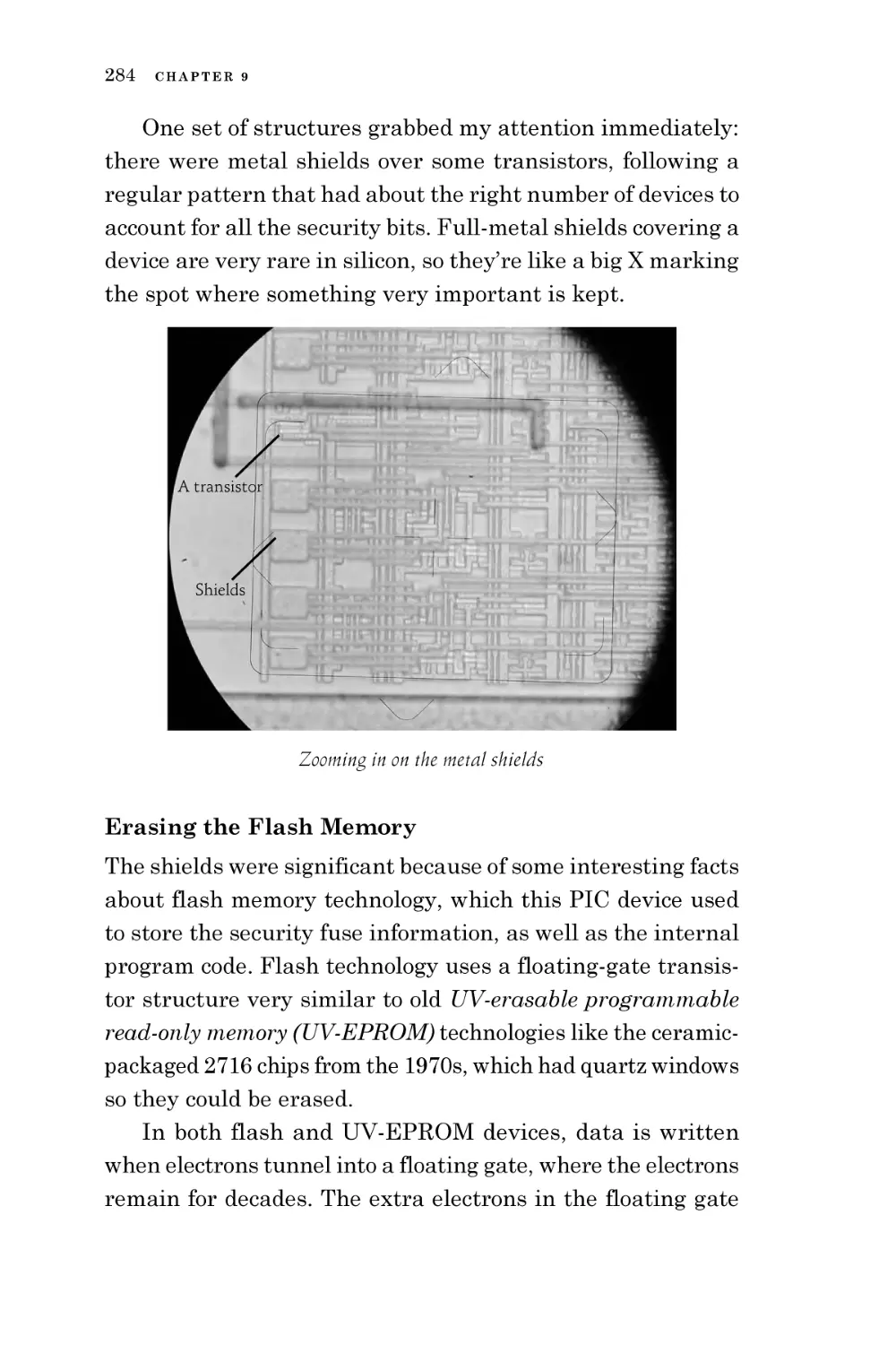 Erasing the Flash Memory