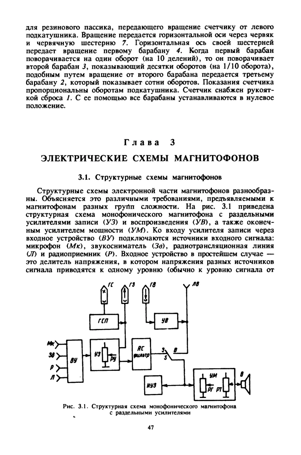 Глава 3 Электрические схемы магнитофонов