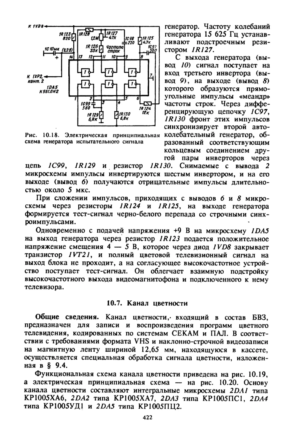 10.7. Канал цветности