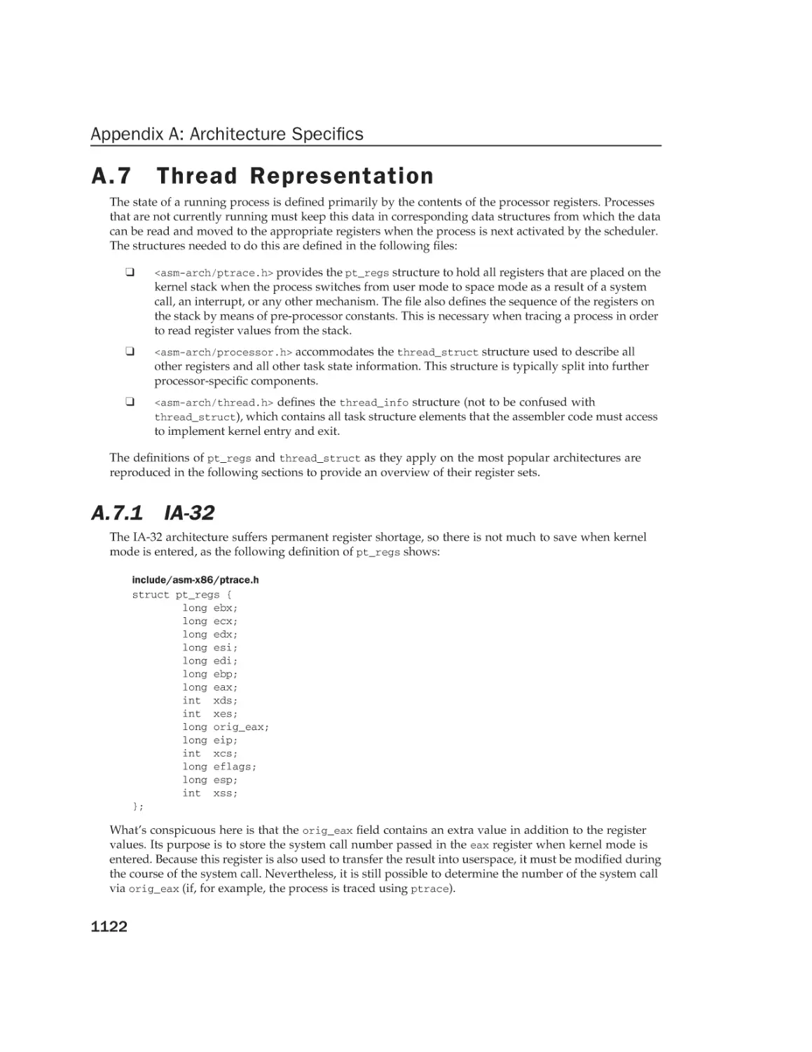 A.7 Thread Representation